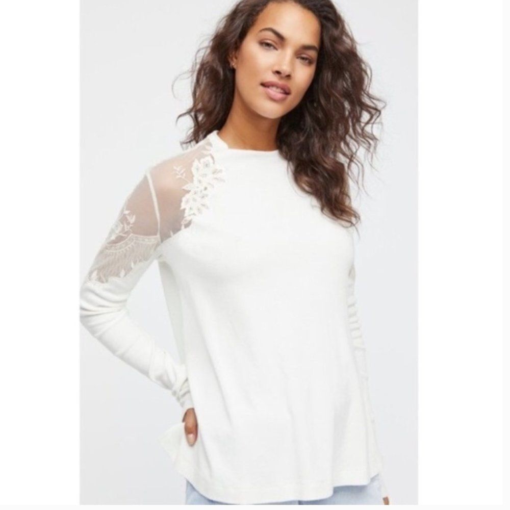 Free People Daniella Lace Top